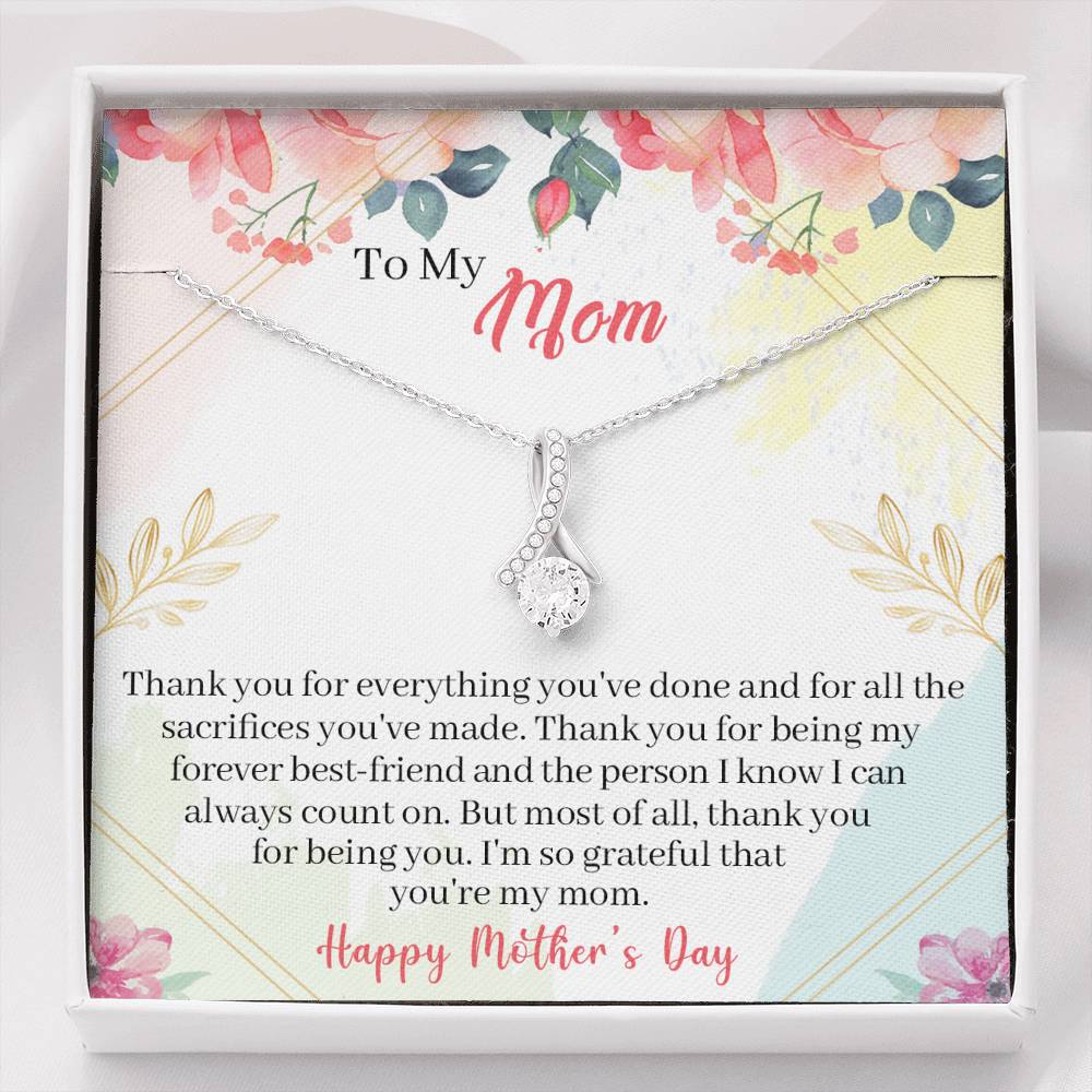 To My Mom Alluring Beauty Necklace