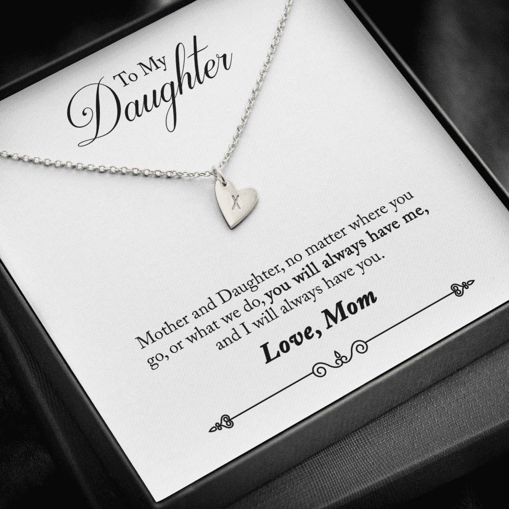 To My Daughter Sweetest Hearts Necklace